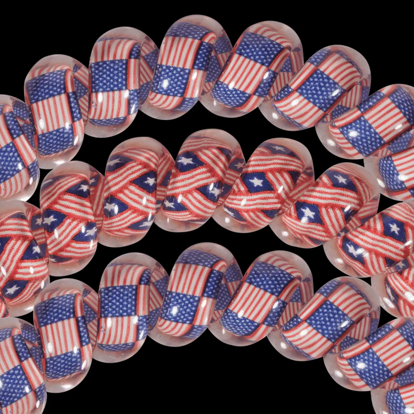 Teleties Hair Tie - Large Band Pack of 3 - Stars and Stripes