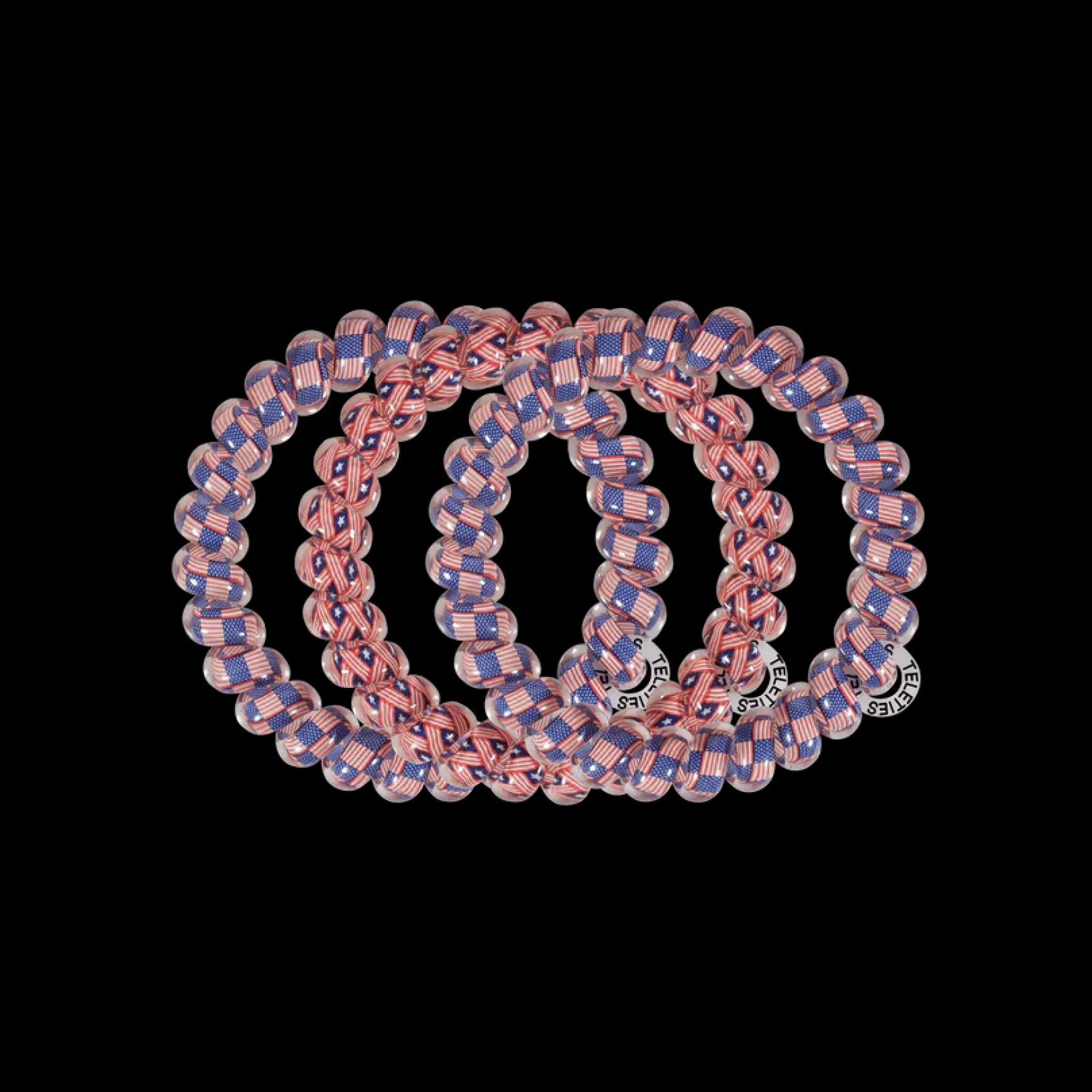 Teleties Hair Tie - Large Band Pack of 3 - Stars and Stripes