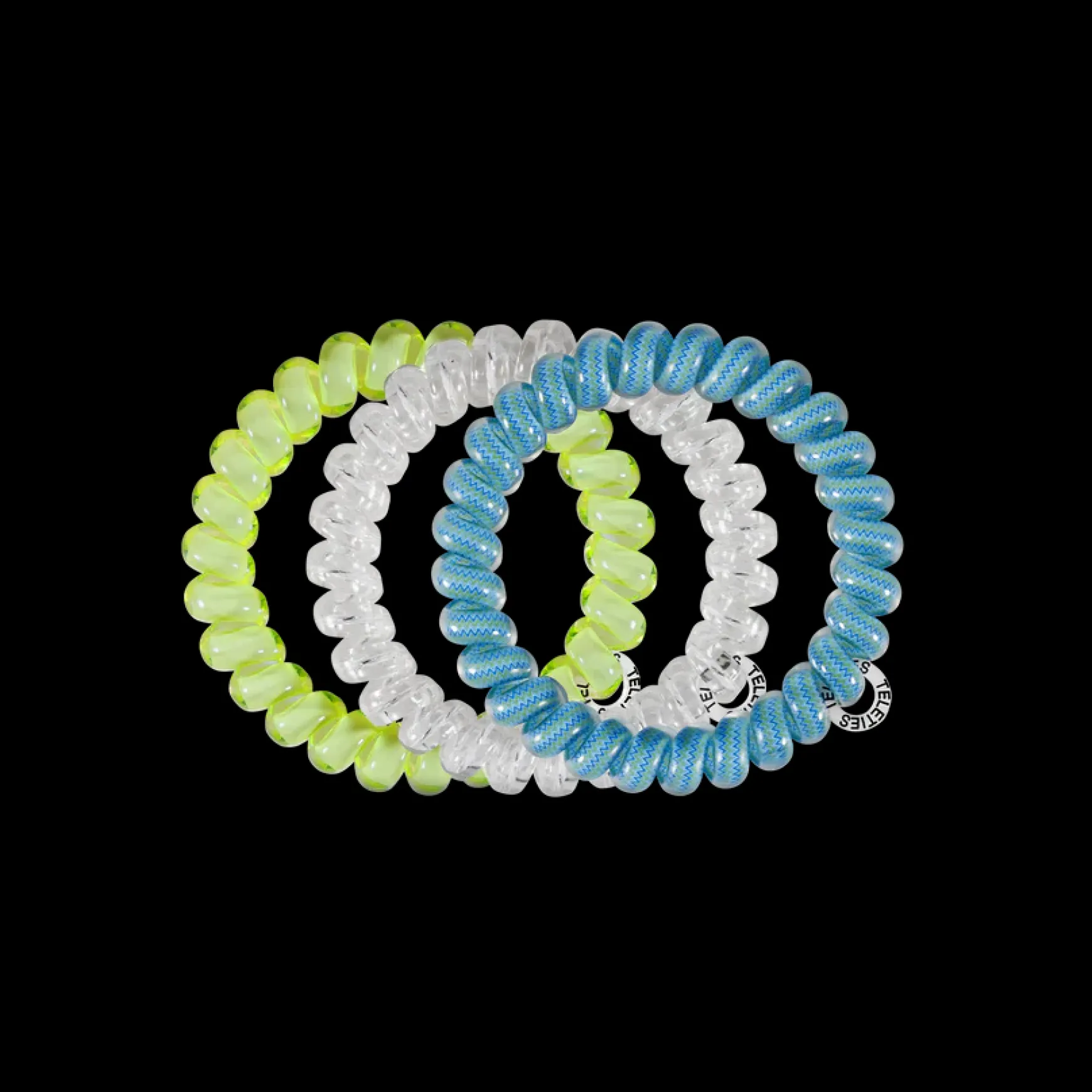 Teleties Hair Tie - Large Band Pack of 3 - Ocean Villa