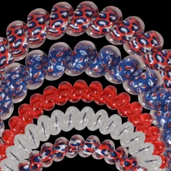 Teleties Hair Tie - Large and Small Band Pack of 5 - American Energy