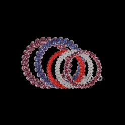Teleties Hair Tie - Large and Small Band Pack of 5 - American Energy