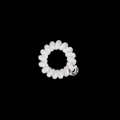 Teleties Hair Tie - Tiny Band Pack of 5 - Coconut White