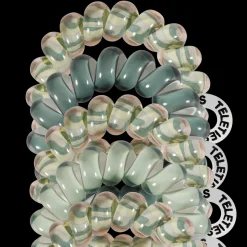 Teleties Hair Tie - Tiny Band Pack of 5 - Sage Swirl