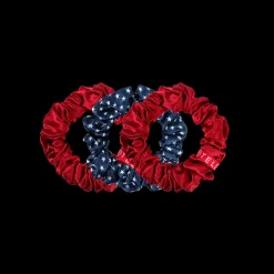 Teleties Silk Scrunchies - Large Band Pack of 3 - Independence Bae