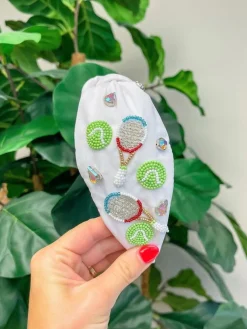 Tennis Player Embellished Headband