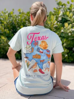 Texas State Short Sleeve Tee by Simply Southern