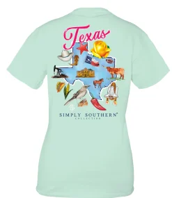Texas State Short Sleeve Tee by Simply Southern