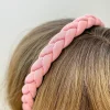 Textured Braid Headband - Pink