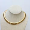 Textured Collar Necklace - Gold