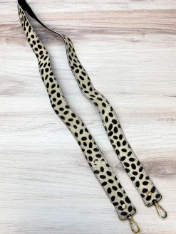 Textured Cowhide Purse Strap - Spotted