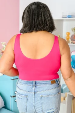 The Basics Bodysuit in Fuchsia