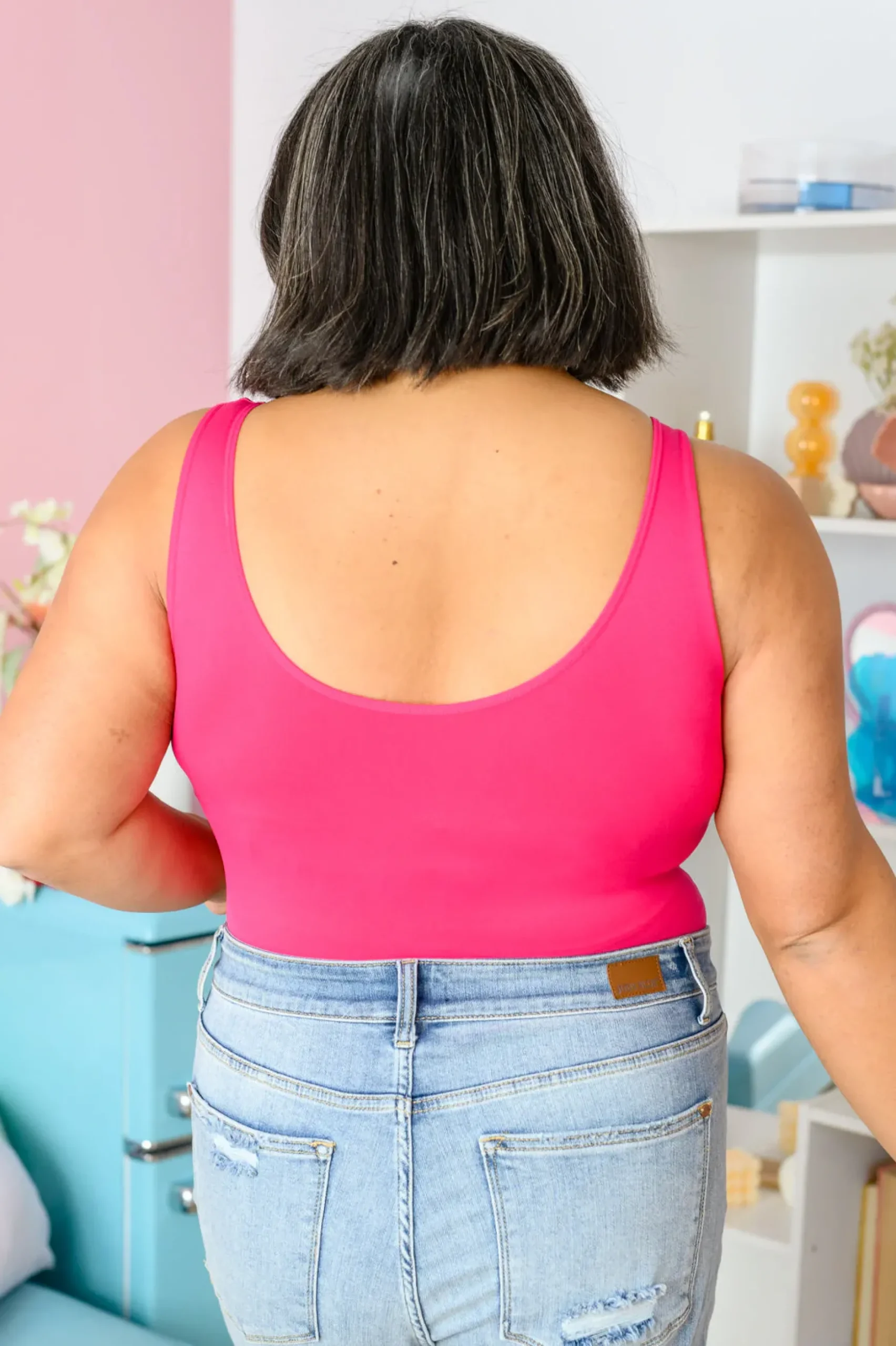 The Basics Bodysuit in Fuchsia