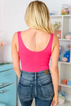 The Basics Bodysuit in Fuchsia