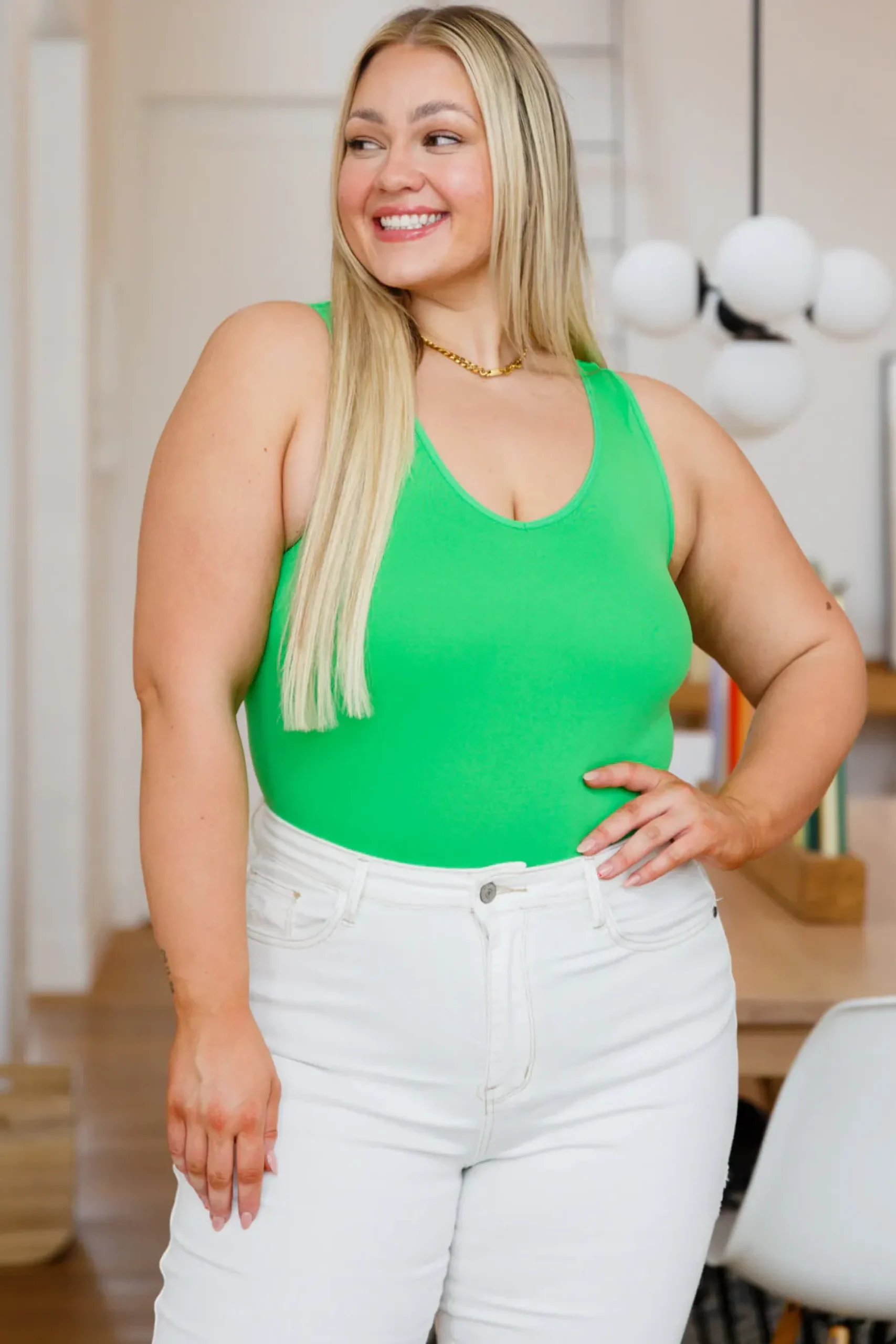 The Basics Bodysuit in Green
