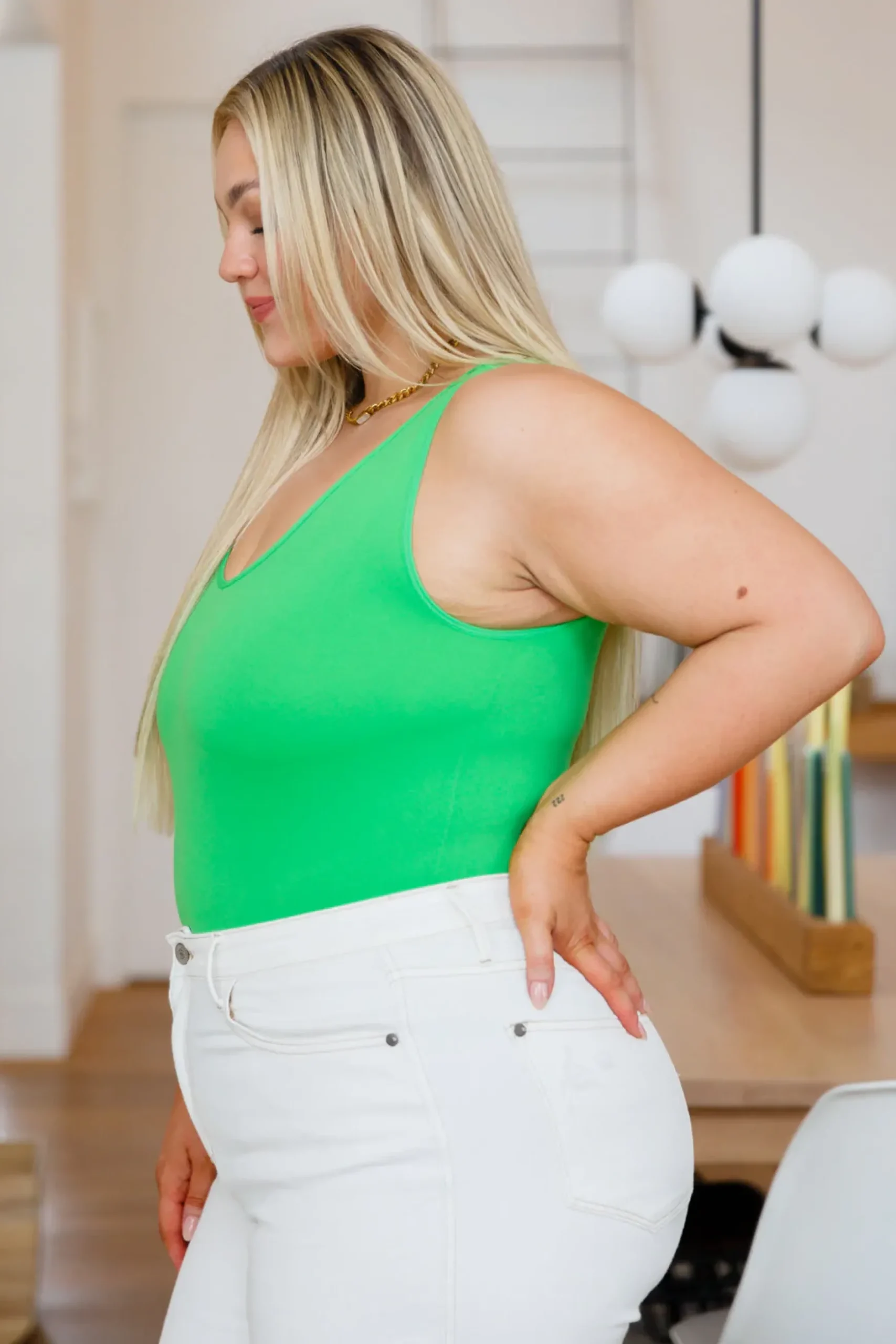 The Basics Bodysuit in Green