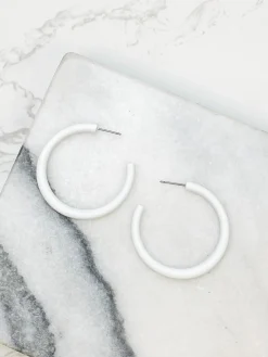 The Classic Enamel Hoop - White