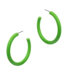 The Classic Enamel Hoop - Neon Green