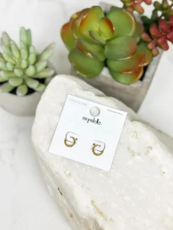 The Classic Stainless Steel Hoop Earrings - Gold