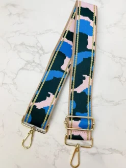 The Crossbody Strap - Navy Blue Camo
