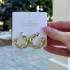 The Jennifer Hoop Earrings by Treasure Jewels