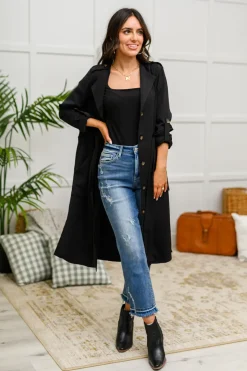 The Trisha Textured Square Neck Bodysuit in Black