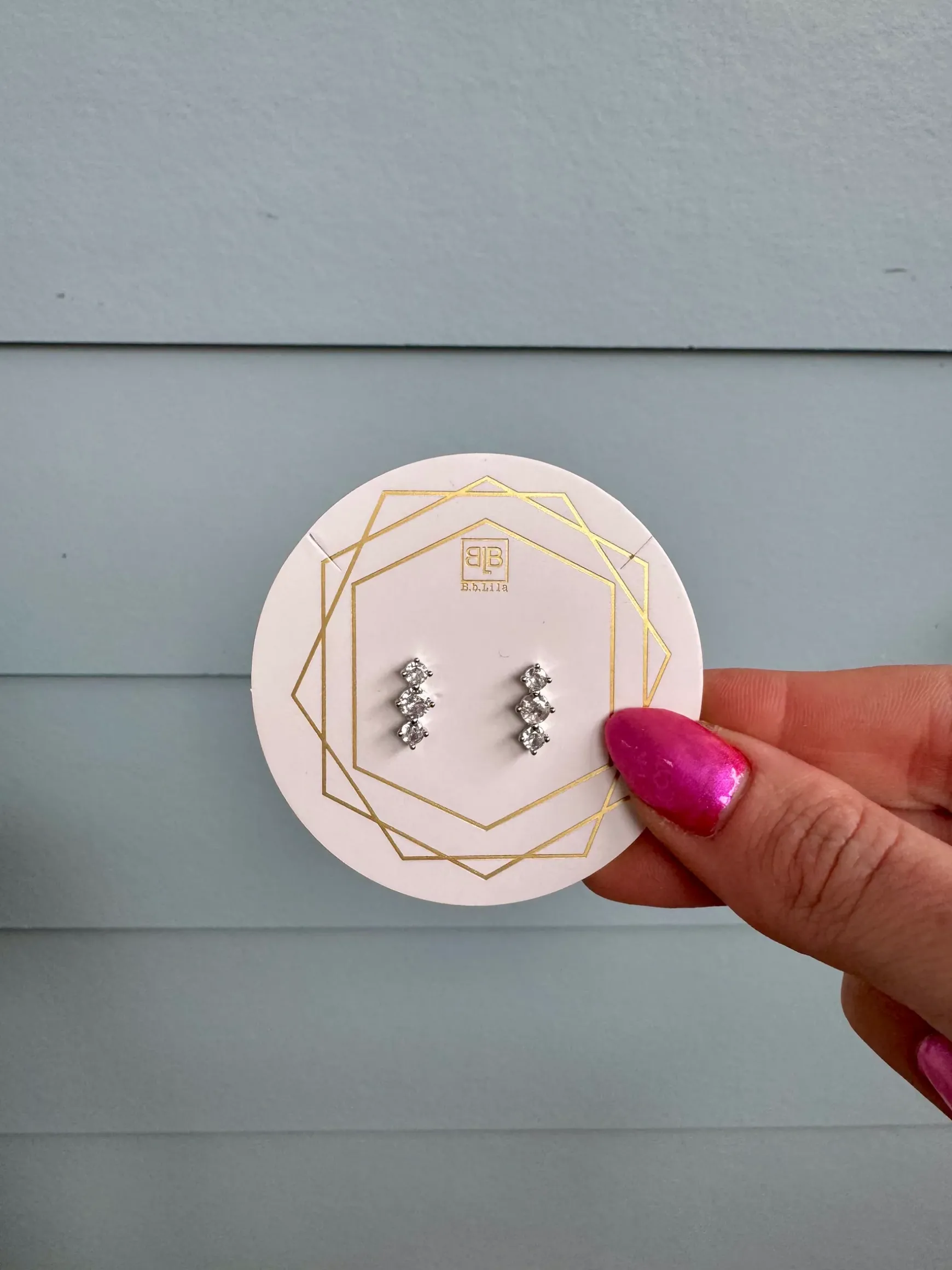 These Three Have My Heart Studs by B.B. Lila