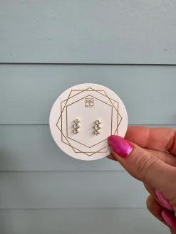 These Three Have My Heart Studs by B.B. Lila