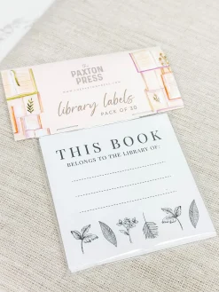 'This Book Belongs To' Botanical Library Labels