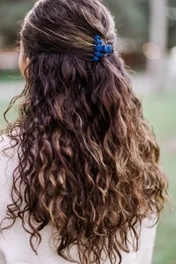 Tiny Teleties Claw Clip - Midnight Rain Navy