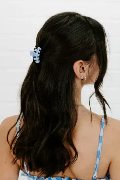 Tiny Teleties Claw Clip - Clear Skies