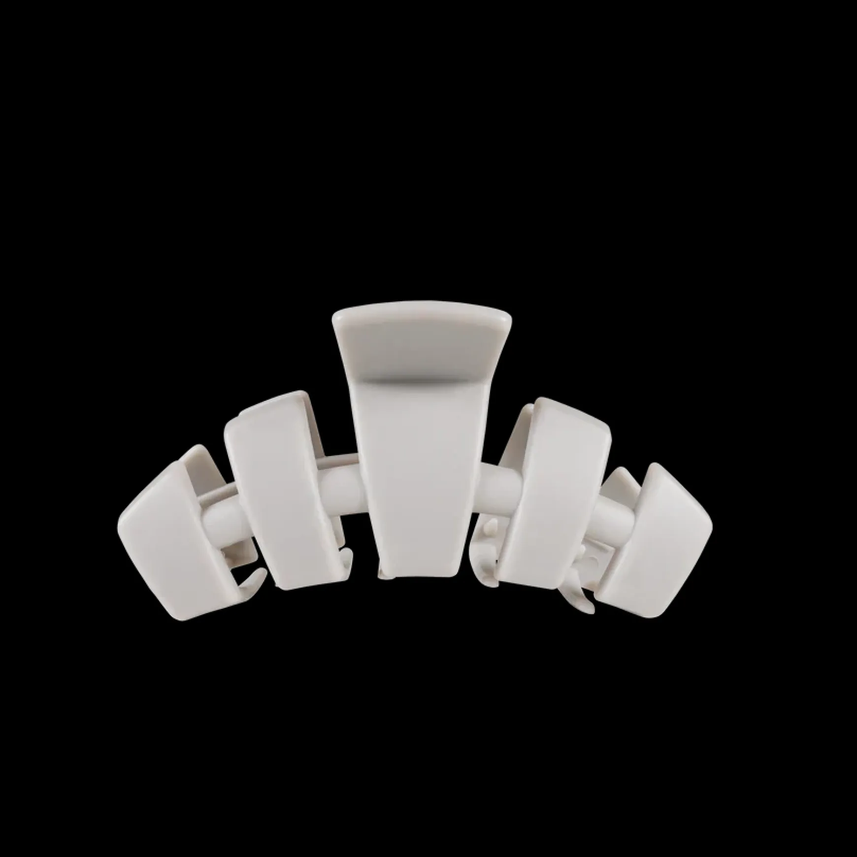 Tiny Teleties Claw Clip - Silver Flames