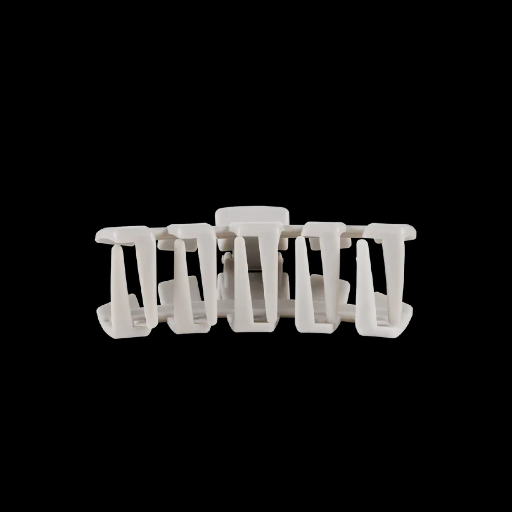 Tiny Teleties Claw Clip - Silver Flames