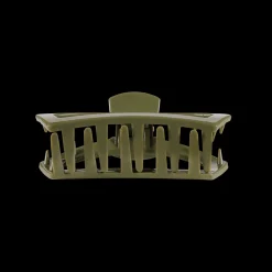 Tiny Teleties Open Claw Clip - Olive