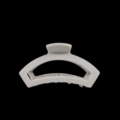 Tiny Teleties Open Claw Clip - Silver Flames