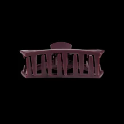 Tiny Teleties Open Claw Clip - Burgundy Bliss