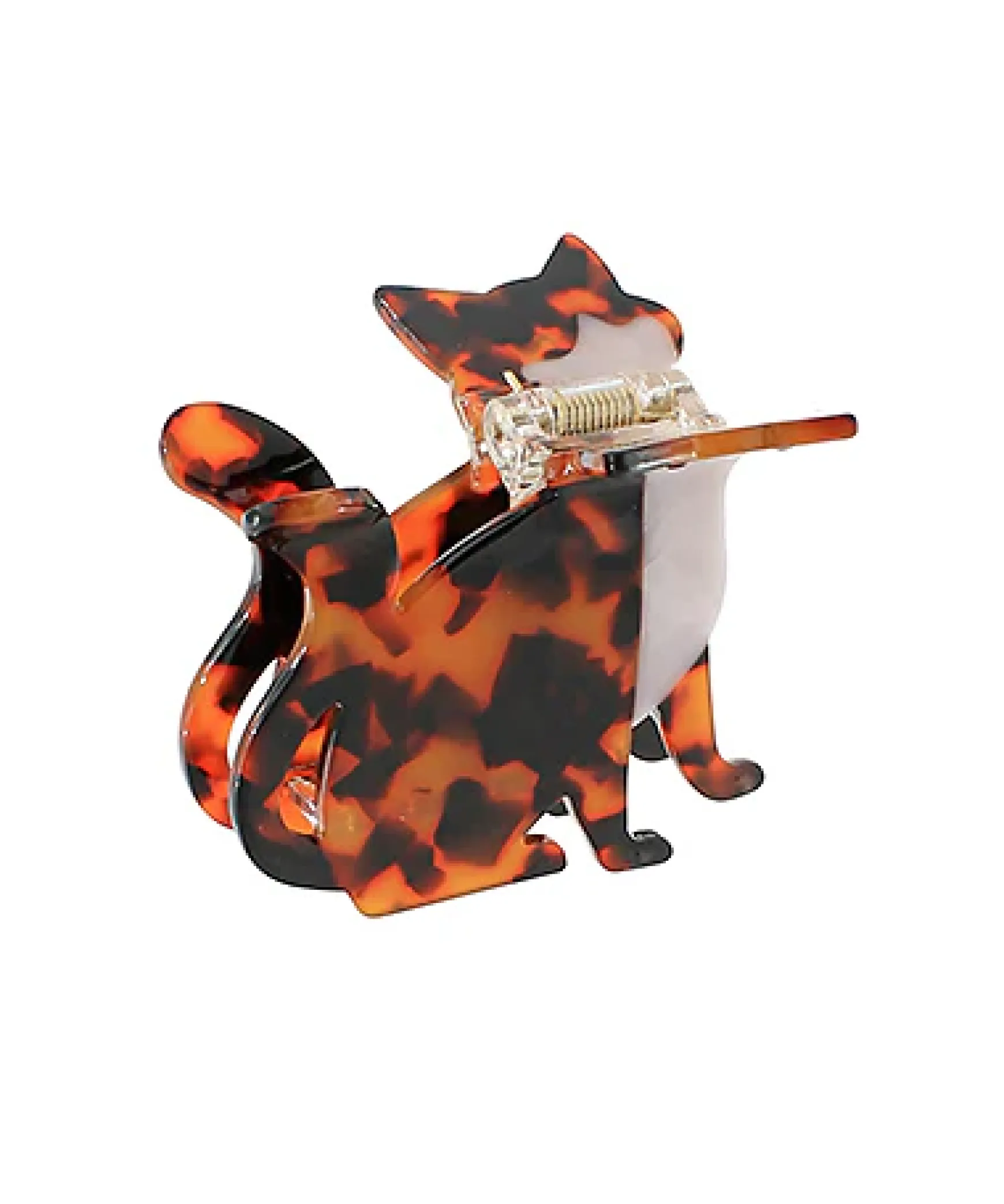 Tortoise Cat Hair Claw Clip