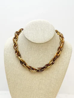 Tortoise Chunky Chain Necklace