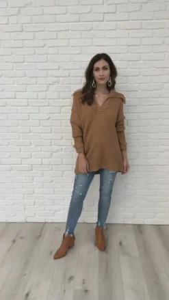 Travel Far & Wide Sweater in Taupe