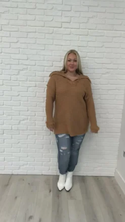 Travel Far & Wide Sweater in Taupe