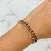 Triple Strand Link Magnetic Bracelet - Gold