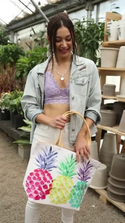 Tropical Pineapple Tote