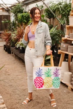 Tropical Pineapple Tote