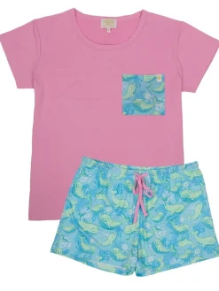 T-Shirt & Shorts Pajama Set by Simply Southern - Whale