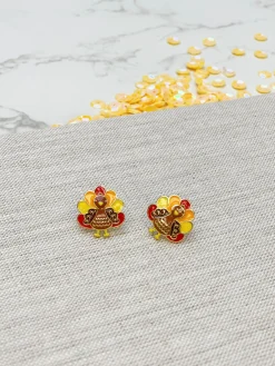Turkey Signature Enamel Stud Earrings