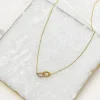 Two-Tone Gold Dipped Dainty Chain Necklace