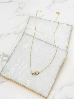 Two-Tone Gold Dipped Dainty Chain Necklace