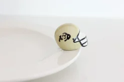 University of Colorado Football Helmet Mini by Nora Fleming