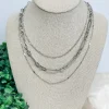 Uno, Dos, Tres Necklace - Silver by B.B. Lila