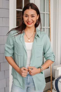 Unwavering Confidence Blouse in Light Blue