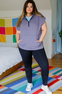 Up And Ready Cap Sleeve Workout Hoodie